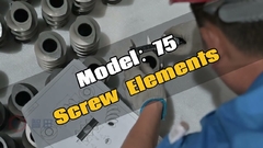 ZSE75MAXX mô hình vít extruder phần tử vít kiểm tra trước khi giao hàng # máy ép